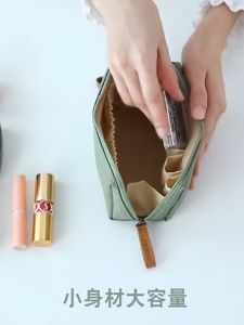 WIN WIN Shop New Solid Cosmetic Bag Korean Style Women Makeup Bag Pouch Toiletry Bag Waterproof Makeup Organizer Case