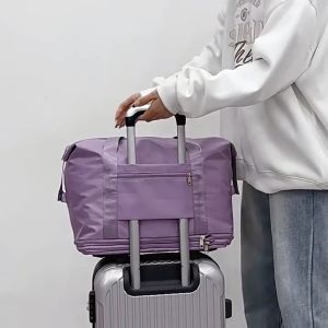 Homepeas® Foldable Travel Bag Expandable Waterproof Removable Wheels Luggage Bag with Wheels