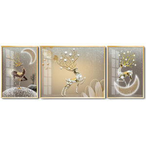 Elegant Housewarming Gift Living Room Decorative Painting 3-panel Wall Art