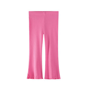 New  2-7T Solid Boot Cut Hot Selling Girls Leggings Pants Colorful Full Length Pencil Pants Autumn Kids Trousers