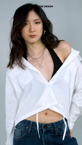 FOD Kemeja Wanita Becca Offwhite 24044F5OW