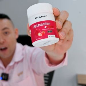 FITWHEY ASTAXANTHIN 6MG + COQ10 (30 SOFTGELS) สกัดจากสาหร่ายแดง