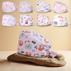 Womens Working Hats Cotton Adjustable Medical Nurse Caps Beauty Salon SPA Doctor Scrub Hat M909
