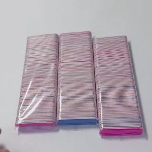 100 Pcs Double Side Wood Nail Files Disposable Mini Wooden File Emery Board Colorful Sandpaper Grinding Polishing Manicure Tools