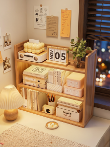 ZHUSHANXIA | Corner Tabletop Bookcase Space-saving Display Cabinet