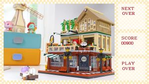 Building Blocks Street Scene Gifts Educational Puzzle Toys Ornaments街头场景积木益智摆件