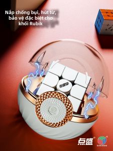 Diansheng | Hộp Lưu Trữ Hình Khối Lập Phương Trong Suốt Có Từ Tính 3D