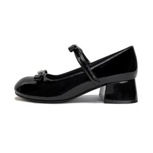 Mid-Heel Comfortable Soft-Bottom Mary Jane Shoes
