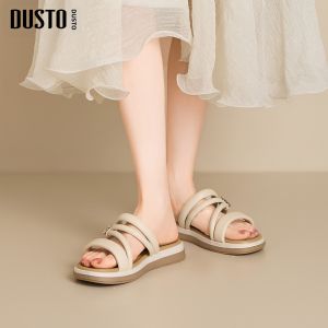DUSTO | Flat Sandal for Women Beach Soft Sole