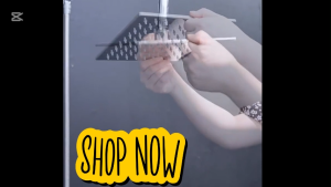 Stainless Steel Rainfall Shower Head Hose Kit Shower Rod Bath Waterfall Overhead Kit Bathroom Parts