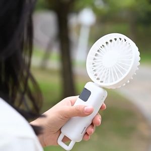 N15 MAX Portable Mini Fan USB Rechargeable Adjustable Cooling Fan Handheld Fan Display with Battery