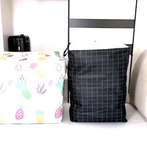 100L Fabric Foldable Waterproof Laundry Bag Clothes Storage Box Storage Bag Bakul Dobi Bakul Baju 洗衣篮