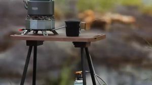 Mountainhiker | MOUNTAINHIKER Aluminum Alloy Tea Kettle with Portable Wooden Handle Durable Outdoor Camping Hiking Cookware for Adventure