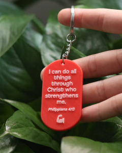 Christian Keychain Bible Verse | Customised 3D Printed Personalised Gift