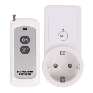 AL09G-RC 433Mhz Wireless Remote Control Socket Universal Smart Plug EU Power Outlet 10A 220V for Home Appliance Light Fan