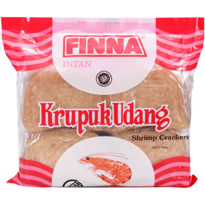 Indonesia Import FINA Prawn Crackers Shrimp Flavor Cassava Chips Fried Puffed Snacks Yellow Bag Fried Lobster Flavor 380G
