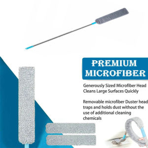 Long Handle Detachable Dust MopFloor Ceiling Bed Bottom GapCleaner Furniture Sofa Flexible MicrofiberComprehensive Cleaning Tool