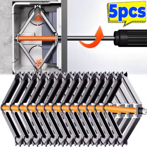 5PCS Type 86 Cassette Repairer Dark Box Switch Old Socket Boxes Replacement Serrated Claw Support Flush-mounted Box Repair Tool