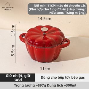 MODERN SWEETHOME | Nồi Đúc Sắt Mạ Men Nhỏ Dùng Cho Một Người