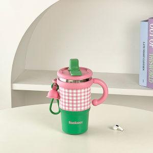 Cute Aesthetic Ins Style Design Sense Thermal Tumbler Cup Large Capacity