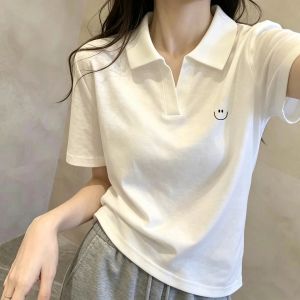 V.C.I | Smile Printed Short White T-shirt