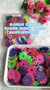 Mainan edukasi BOMBIK bunga tazos 200 gram