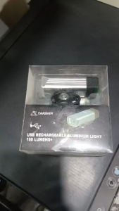 Tarsier USB rechargeable Aluminum Light 180 Lumens+ Black