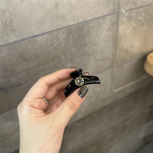 Japanese and Korean Style Rhinestone Fringe Clip Dongdaemun Young Adult Side Catch Hair Clip Ins Internet Influencer Hair Clip Top Catch