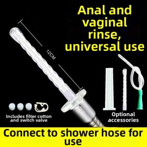 MINGRENBANG | Portable Rectal Enema Shower Adapter with Extended Soft Head 9 Nozzles