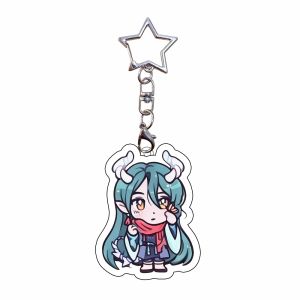 Bandai | for Hot New Fields of Mistria Game Peripheral Juniper Valen Ryis Reina Acrylic Keychain Backpack Pendant Exquisite Fans Gifts
