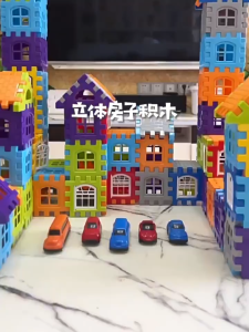 48/100/150PCS House Building Blocks Kids Assemble Puzzle Toys Early Educational Toys Mainan Blok Binaan 积木玩具