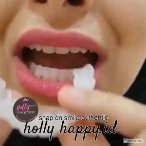 Bayar di Tempat gigi palsu lepas pasang 1set orang dewasa ko Snap On Smile Original Gigi Palsu Tiruan