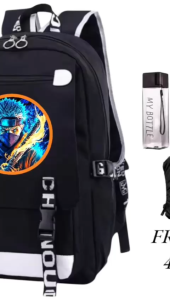 Tas Ranael Anak Sekolah Laki Laki Sd Smp Fashion 4in1 NARUTO HJ 0136 Ransel Cowo Paket Murah