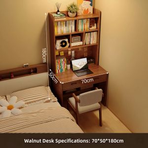 ZHUOHE | Desk And Bookshelf Integrated Table