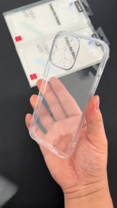 Ốp lưng kính trong suốt Cao Cấp hạn chế ố vàng bảo vệ camera chống xước cho iPhone 16 Pro Max 15 Pro Max 15 Pro 14 Pro Max 13 Pro Max 13 12 Pro Max 11 Pro Max Xs Max