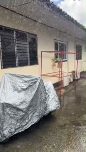 ผ้าคลุมรถมอเตอร์ไซค์ KAWASAKI MEGURO มีให้เลือก 2 เนื้อผ้า HI PVC-เทา และ HI PVC-เหลือง พร้อมส่ง