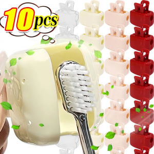 Dizoey 10/1PCS Portable Toothbrush Head Cover Clips Colorful Plastic Dustproof Head Protector Cap Case Outdoor Travel Camping Supplies
