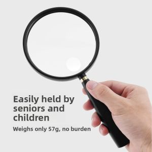 MONLEYTA | High Definition Non-Spherical 100x Handheld Lightweight Reading Magnifier for Presbyopia