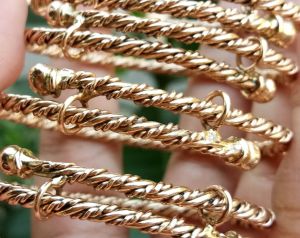 Gelang Dewasa Plintir Ongsrot All Size Swasa (Kuning Selamanya)