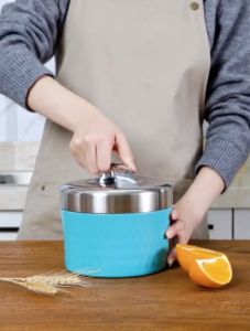 1PC  1L / 1.3L Thermos Thermal Lunch Box SUS 304 Stainless Steel 真空保温饭盒 Bekas Nasi Dua Tingkat