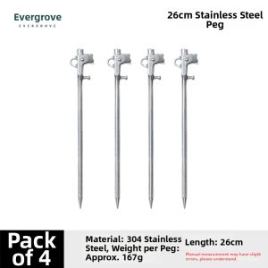 YIDIANCHUIYAN | Self-Locking Multi-Function Tent Pegs Stainless Steel