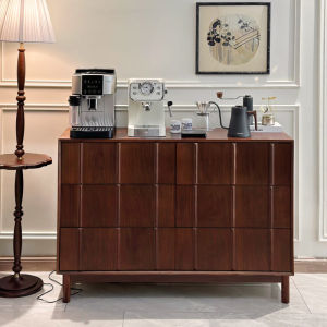 PURPLE LEAF | Vintage Style Multifunctional Solid Wood Sideboard