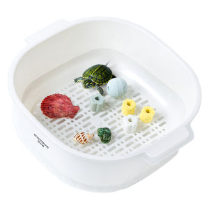 CHONGXIAOSHUAI | Dual-layer Easy-clean Terrapin Breeding Box for Desktop