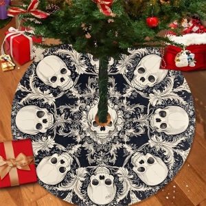 VIKAMA Skull Christmas Tree Dress - The Perfect Choice For Home And Party Decorations Easy-To-Maintain Holiday Ornaments