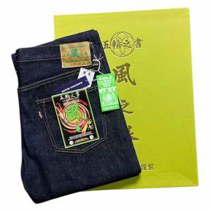 Samurai jeans ปี2011 limited S5000GX-K  (ธาตุลม) Made in Japan 🇯🇵 ผ้า 17oz special fabric straight jeans
