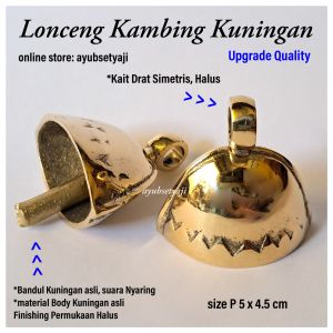 Lonceng Kambing mini Kuningan Bel Lonceng Sapi Pedet BRASS antik klinting bandul lonceng krincingan klontong kerbau kluntung klonongan genta