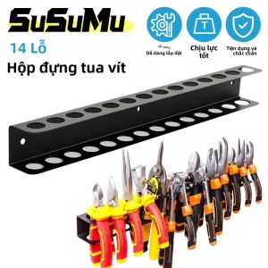 Treo Tường Tua Vít Người Tổ Chức 14 Lỗ Dụng Cụ Có Giá Để Đồ Cho Lục Giác & Chữ Thập Trình Điều Khiển RC Dụng Cụ Đế Đứng Tủ Phần Cứng