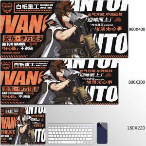 Bandai | Hot Game Zenless Zone Zero New Mousepad 900x400mm Laptop Non-slip Keyboard Desk Pad XXL Anime Girl Hoshimi Miyabi Rubber Playmat