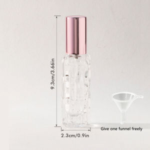2Pcs 10ml Mini Perfume Spray Bottles  Portable Travel  Liquid  Perfume Containe Atomizer Deliver A Perfume Funnel