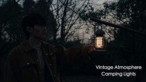 Lampu Camping Retro Vintage Naturehike NH21ZM010 USB Recharge Lentera Lampu Klasik Camping Waterproof Tahan Lama Glamping Lampu Tenda Outdoor Estetik
